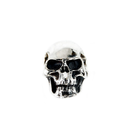 Silberner Anhänger SKULL L mit Loch 28