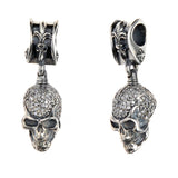 Silver Pendant SKULL L Pave 28