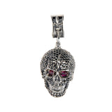 Silver Pendant SKULL XL  Pave´ 40