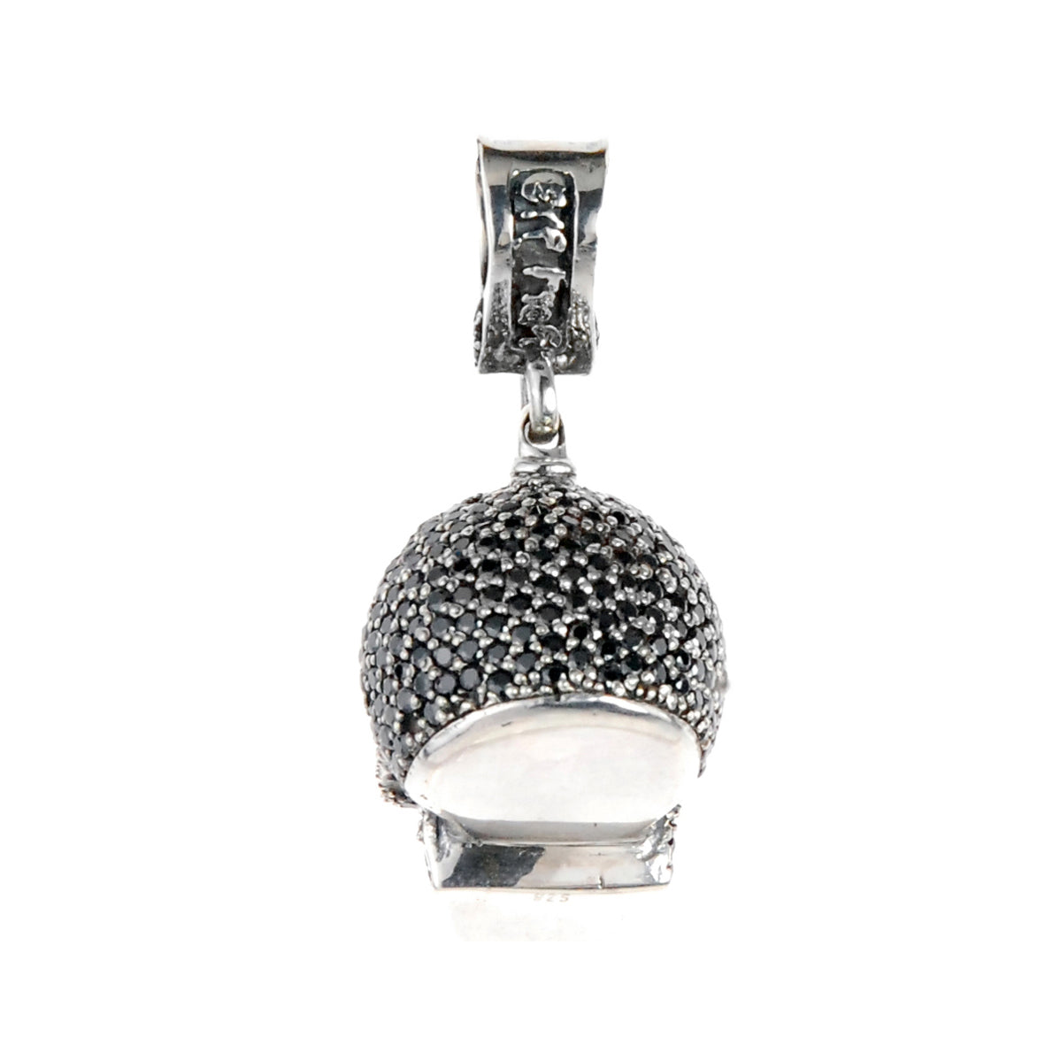 Silver Pendant SKULL XL  Pave´ 40