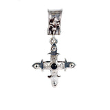 Silver Pendant SMITH CROSS Body and Stones 30