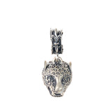 Silver Pendant LEOPARD HEAD M