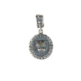 Silver Pendant LION HEAD Coin S