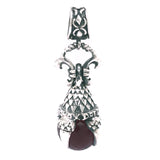 Silver Pendant DRAGON CLAW with Stone