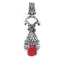 Silver Pendant DRAGON CLAW with Stone