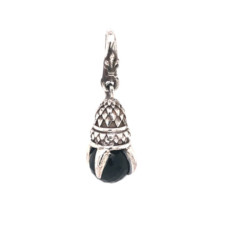 Silver Pendant DRAGON CLAW XS with Stone