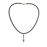 Leather Neckband and SILVER DAGGER S with Lily Hook 4