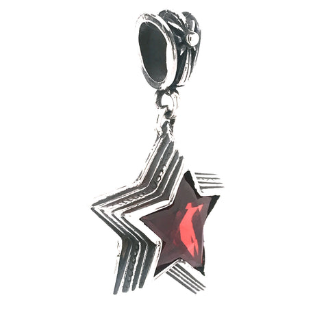 Silver Pendant SHOOTING STAR M 35mm Morning Star Loop