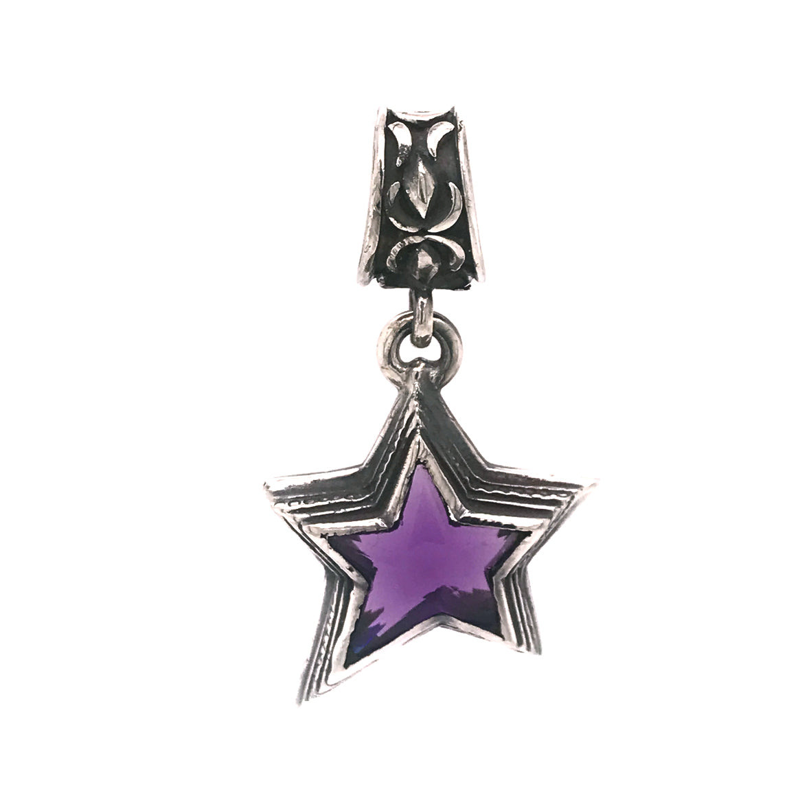 Silver Pendant SHOOTING STAR S with Morning Star Loop