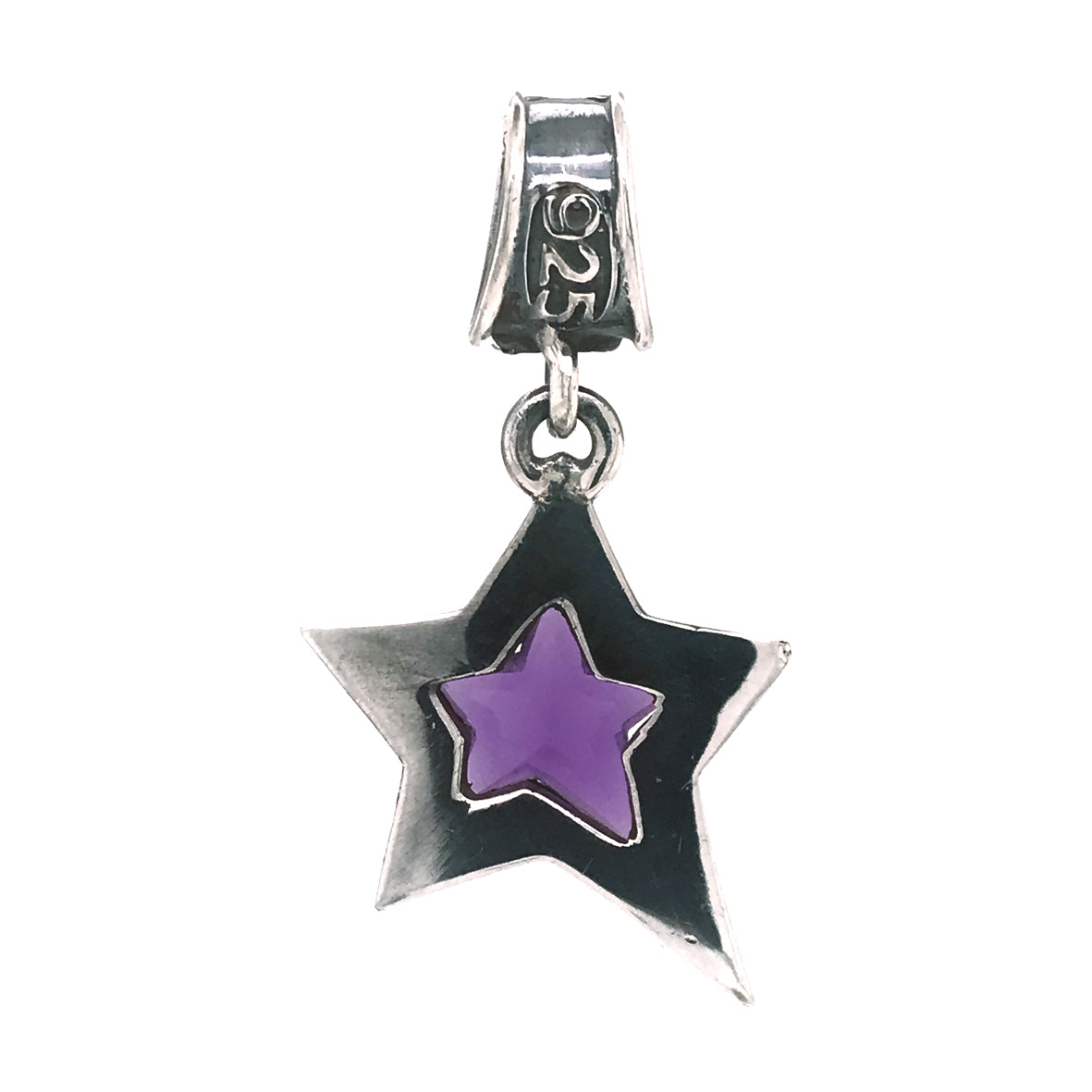 Silver Pendant SHOOTING STAR S with Morning Star Loop