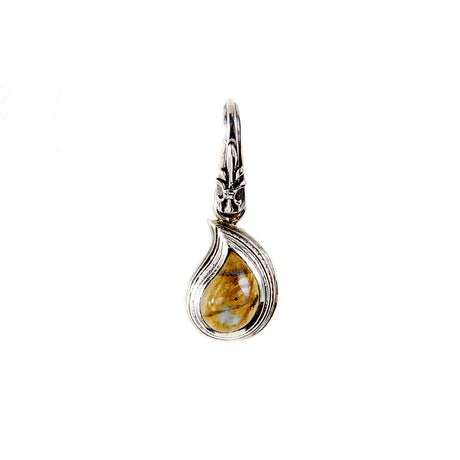 Silver Pendant PAISLEY S with Labradorite