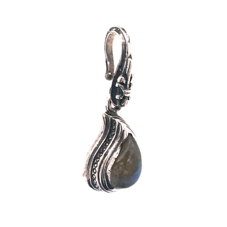 Silver Pendant PAISLEY S with Labradorite
