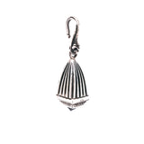 Silver Pendant STRIPED BELL with Pyramide