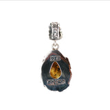 Silver Pendant MAGIC PLANT Drop and Stone