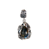 Silver Pendant MAGIC PLANT Drop and Stone