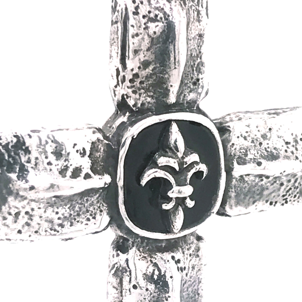 Silver Pendant CROCODILE Cross