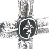 Silver Pendant CROCODILE Cross