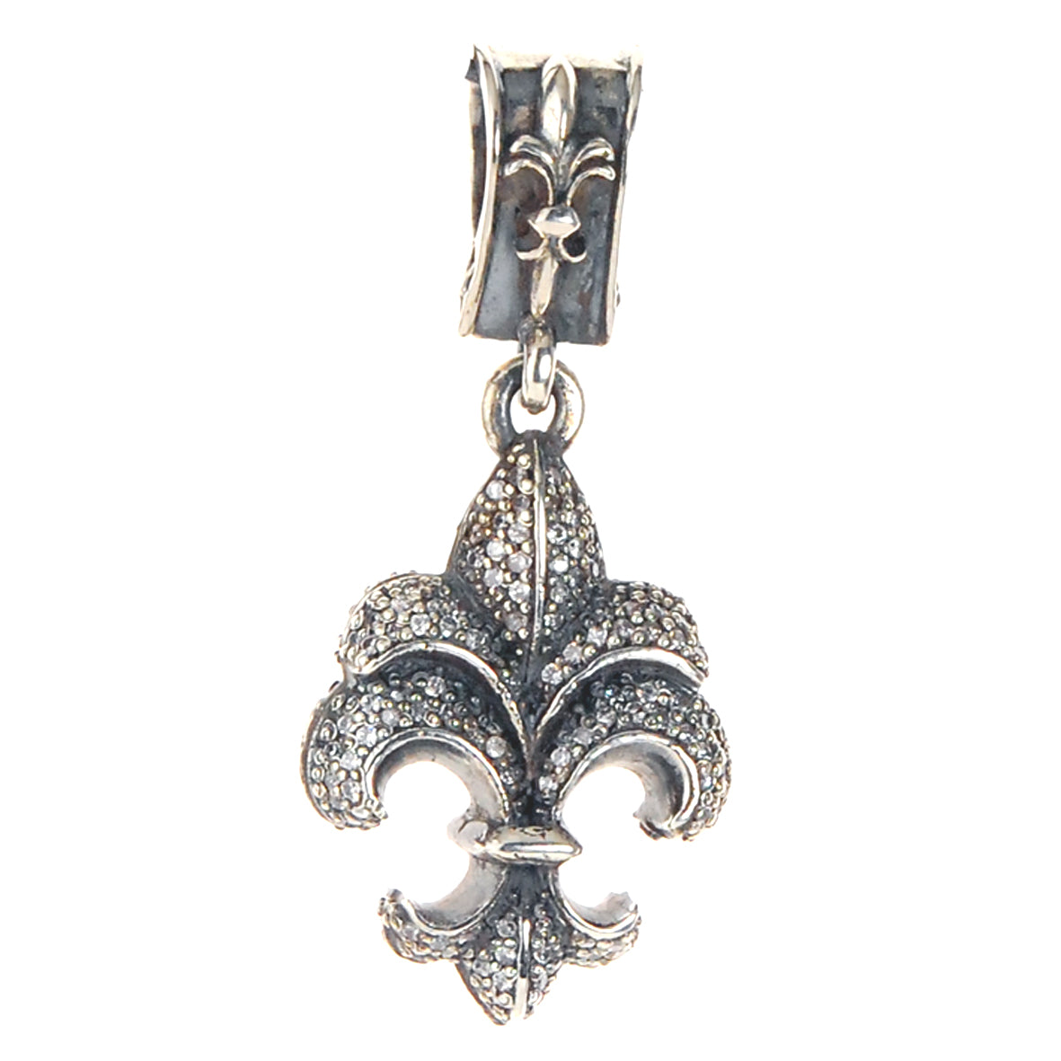 Silver Pendant ELFIN LILY Pave´