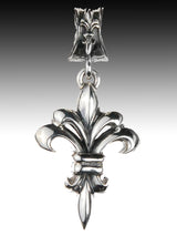 Silver Pendant LILY M plain Flat