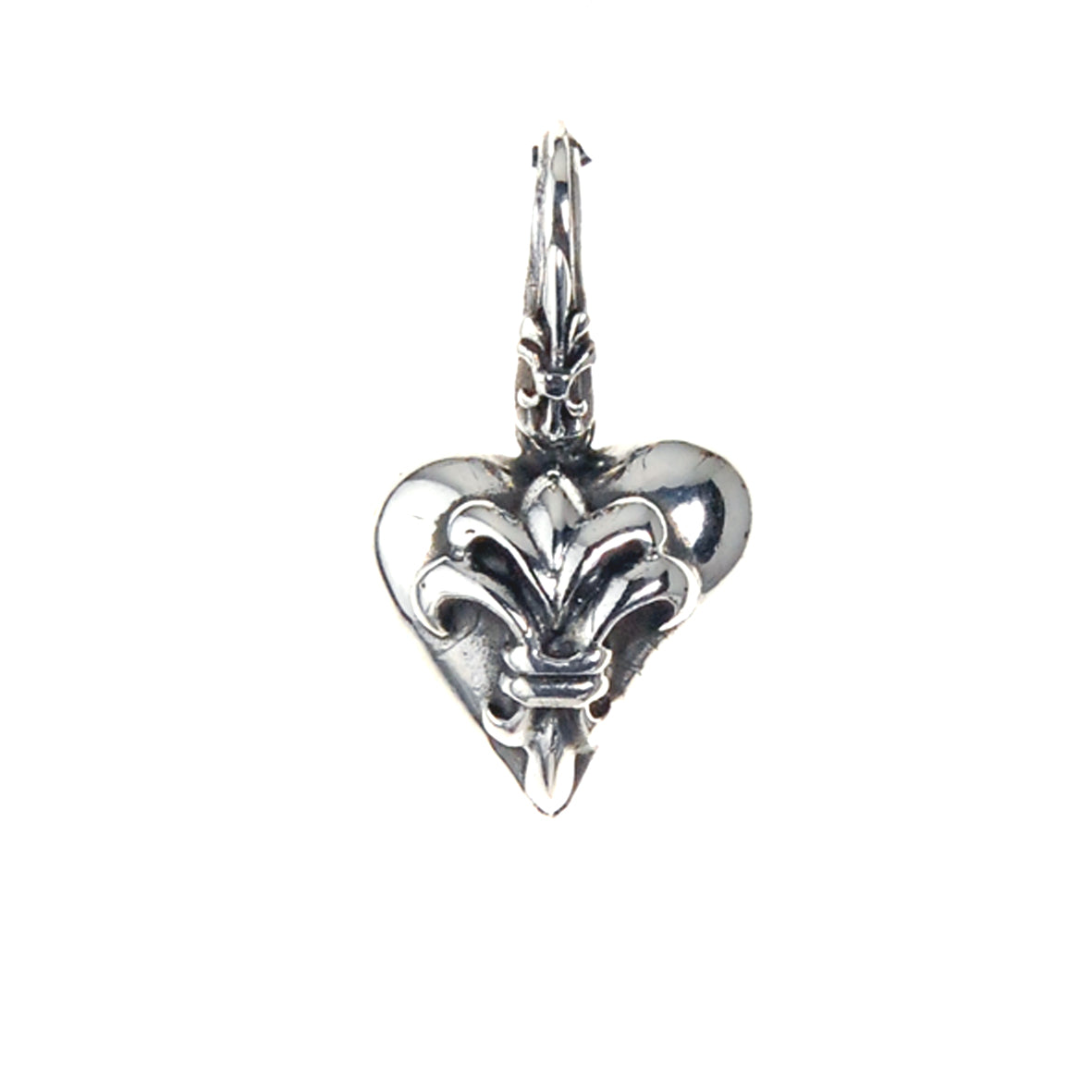 Silver Pendant LILY HEART M Hook