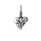 Silver Pendant LILY HEART M Hook