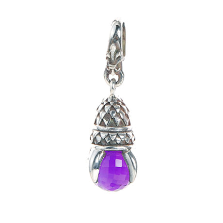 Silver Pendant DRAGON CLAW XS with Stone