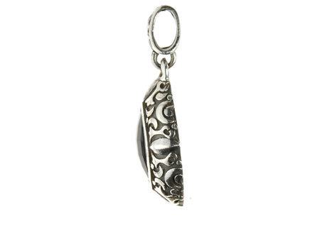 Silver Pendant NAVETTE GARDEN at NIGHT
