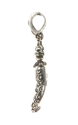 Silver Pendant HORN  GARDEN AT NIGHT L
