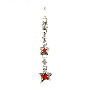 Silver Pendant Charm SHOOTING STARS