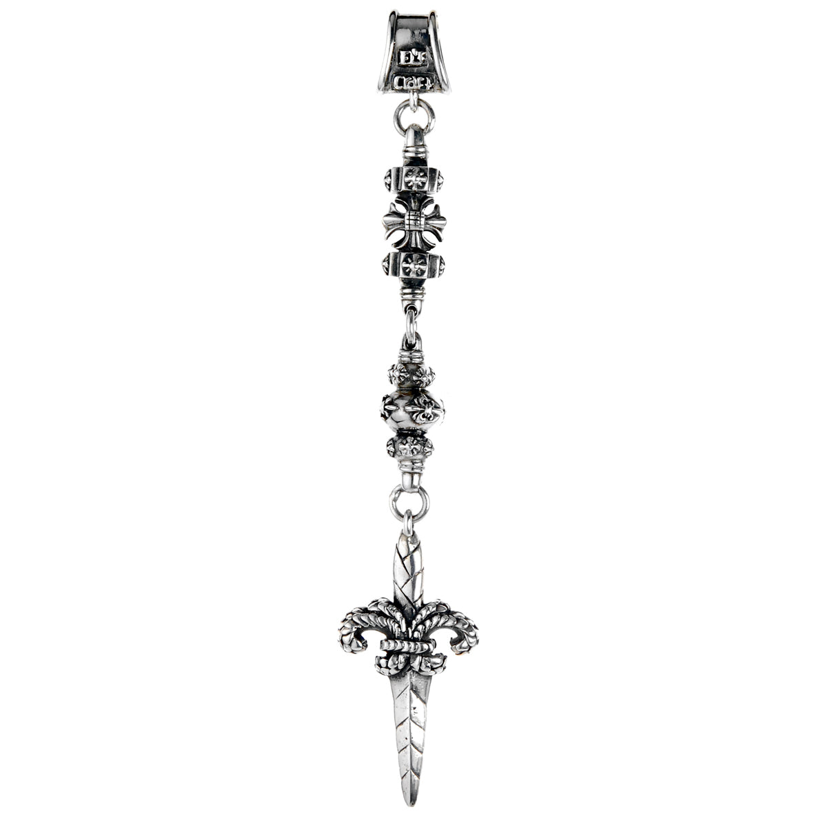 Silberner Anhänger Dolch L-ds-Charm mit Sprouts Link