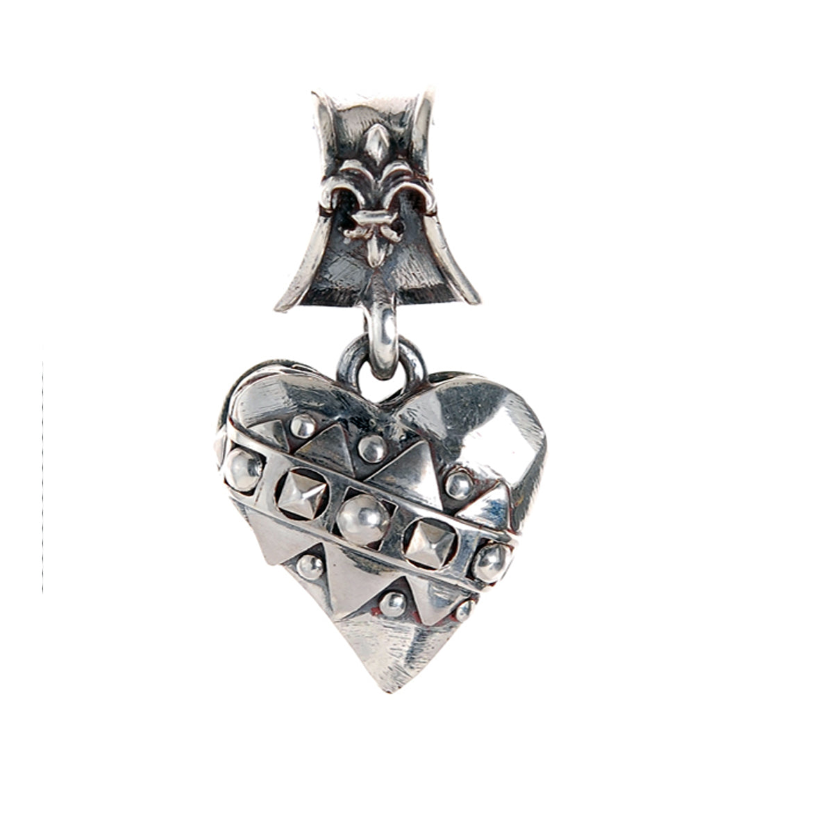 Silver Medaillon HEART and Sparks