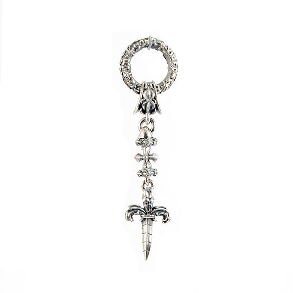Silver Charm with Ring and Dagger Garden at Night