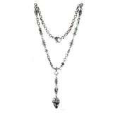 Silver Fetish Chain Peas with EAGLESKULL Lilies and Crowns