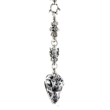 Silver Fetish Chain Peas with EAGLESKULL Lilies and Crowns