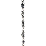 Silver Fetish Chain Peas with EAGLESKULL Lilies and Crowns