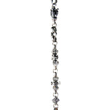 Silver Fetish Chain Peas with EAGLESKULL Lilies and Crowns