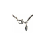 Silberne Halskette mit Mini-Röhrchen-Dekor und Mini-Sternen