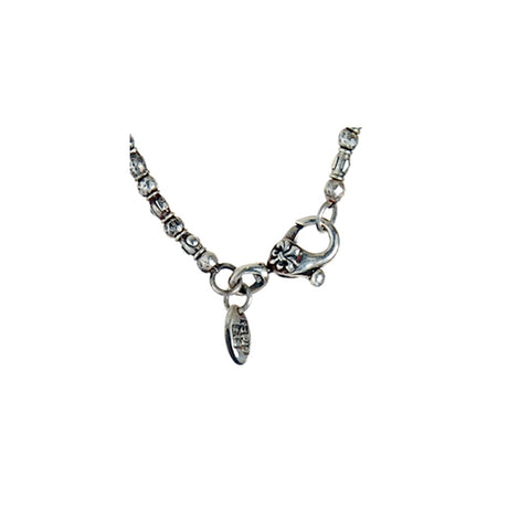 Silver Neckchain Mini TUBES and BALLS Rough and Mini STARS