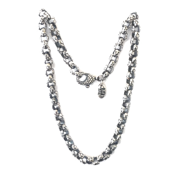 Silver Neckchain PEA s Chain S with Dragon Scales