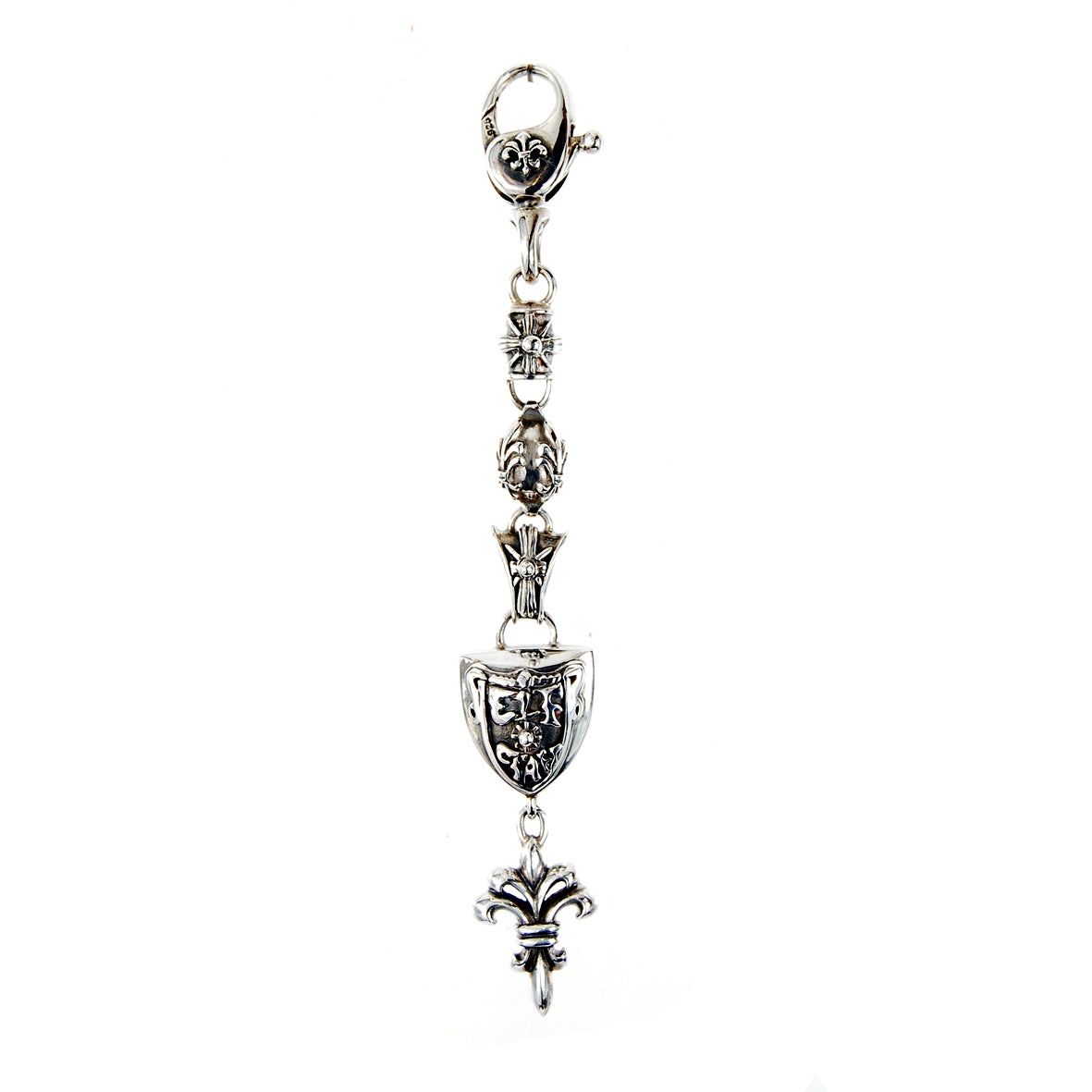 Silver Charm SHIELD and LILY with Meteorite