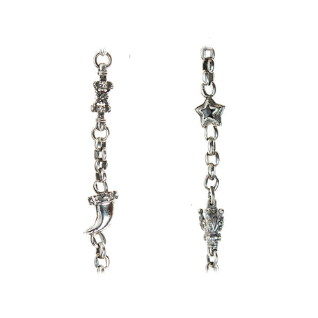 Silver Neckchain Fetishchain Horns Crowns Pinballs Sprouts Stars Wings and DRAGON HEART