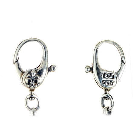 Silver Peas Walletchain with Morning Star Balls
