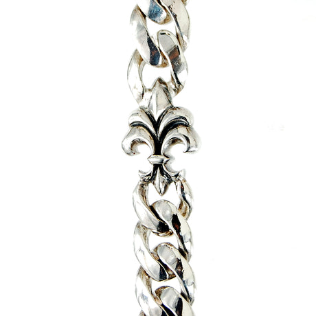 Silver Walletchain Stars and Lilies
