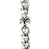 Silver Walletchain Stars and Lilies