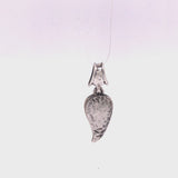 Silver Pendant Hammered CLAW