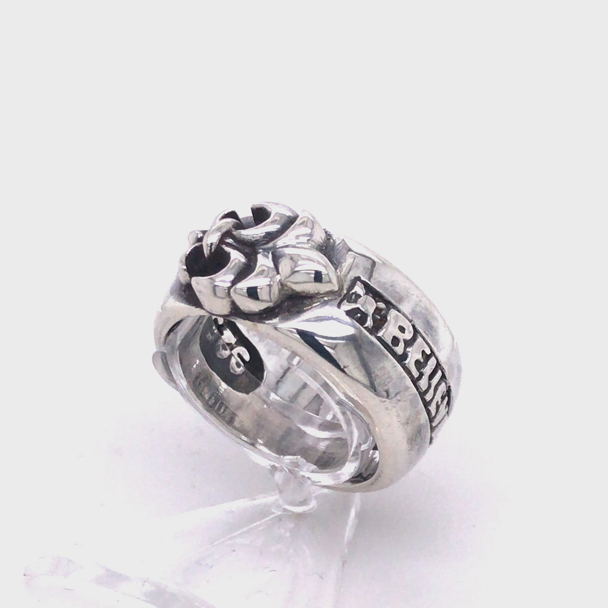 Silver Ring LILY and  BELIEVE IN YOUR DREAMS