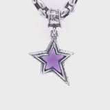 Silver Pendant Shooting Star M Hammered