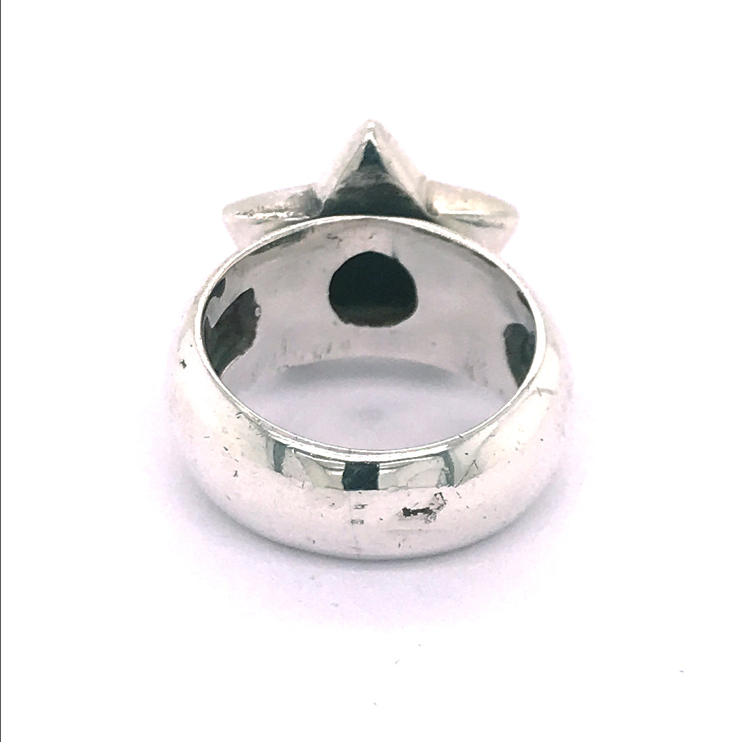 Silver Ring  PENTAGON  Plain