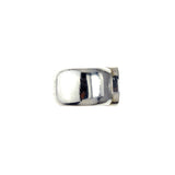 Silver Ring Plain with OVAL ROUND Stone