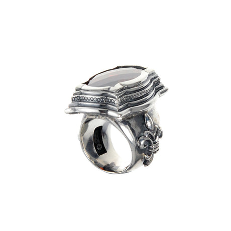 Silver Ring BAROQUE Long and Lily Band